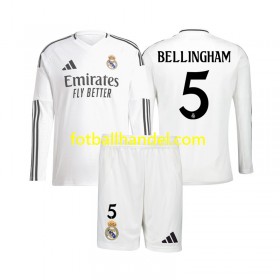 Barn Fotballdrakter Real Madrid Jude Bellingham 5 Hjemme 2024-25 Langermet
